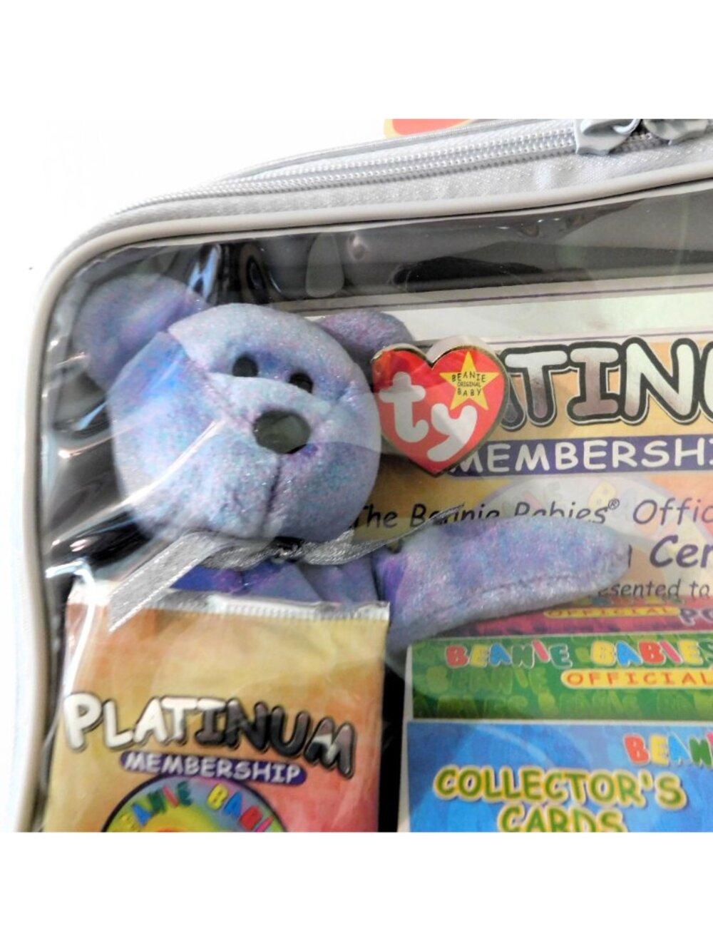 Ty Beanie Babies Platinum Membership Kit Collectors Bear Accessories Set Case - Picture 8 of 11